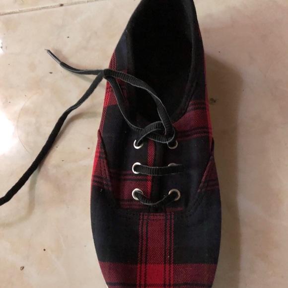 Forever 21 plaid sneakers3 for $10 last day - Picture 2 of 3